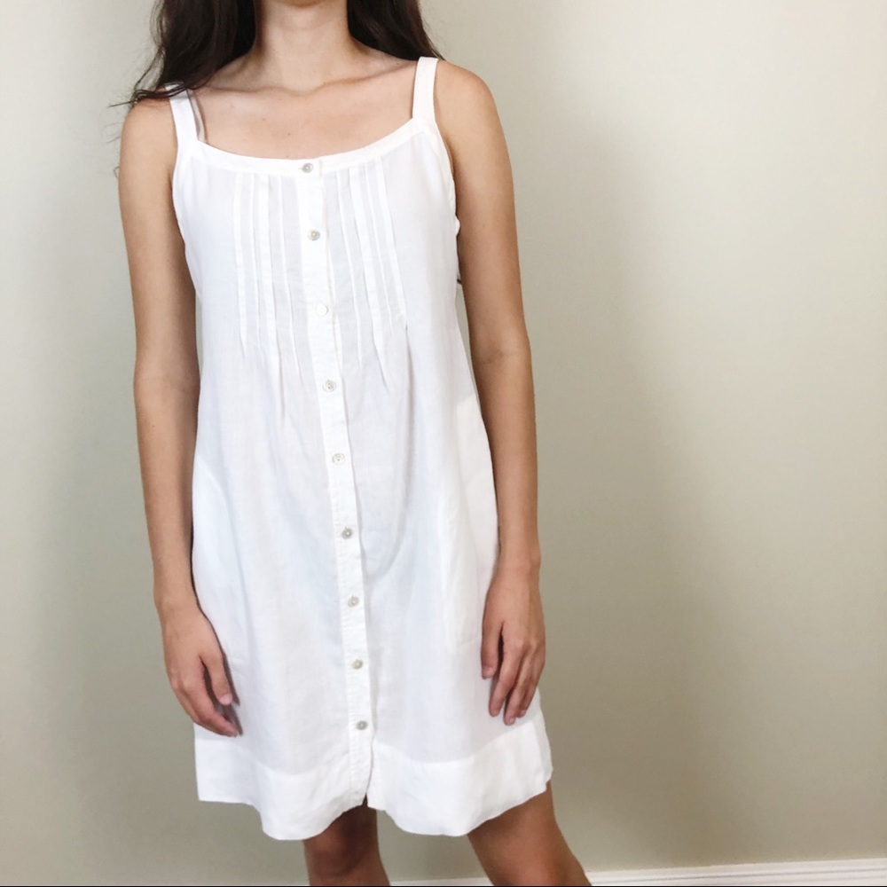Eileen Fisher Organic Linen Button Down Shift